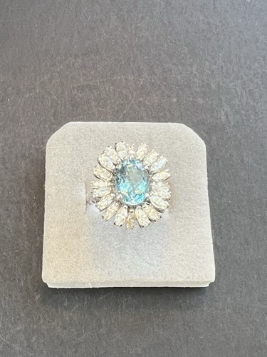 Vintage 9ct aquamarine - vintage, 2.9ct