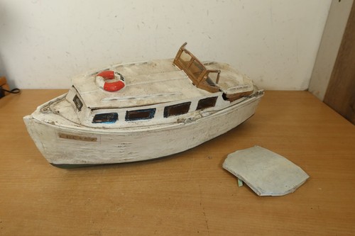 Vintage wooden cabin cruiser - vintage,