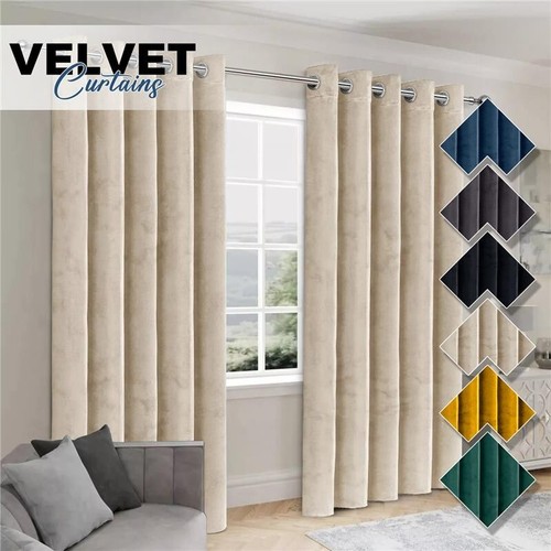 Luxury crushed velvet - crushed, curtains