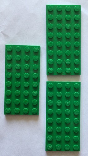 Lego 3035 green 4x8 - lego, plate