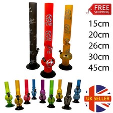 Acrylic Water Pipe Tobacco Bong Hookah Large Shisha Mini Rasta Gravity All Sizes