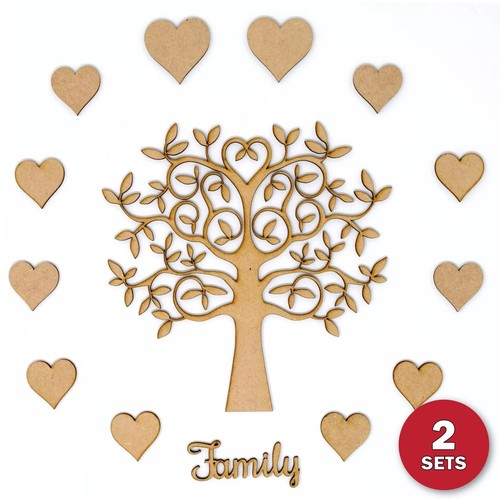 Wooden mdf tree - set, inc