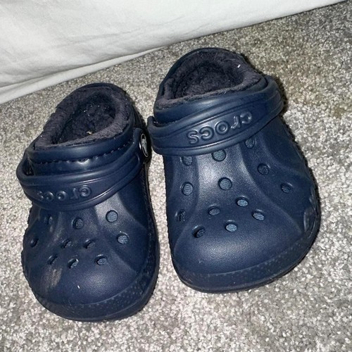 Crocs classic lined clog navy - classic,