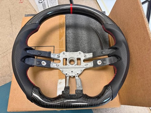 Carbon fiber steering wheel - carbon,