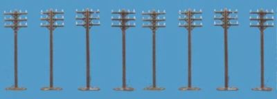 Telegraph poles model - telegraph, (x8)