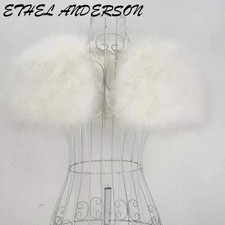 Real Ostrich Feather Bolero