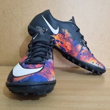 Nike UK 7 Mercurial Vortex II CR7 Black Football Boots Trainers ALEX Embroidered