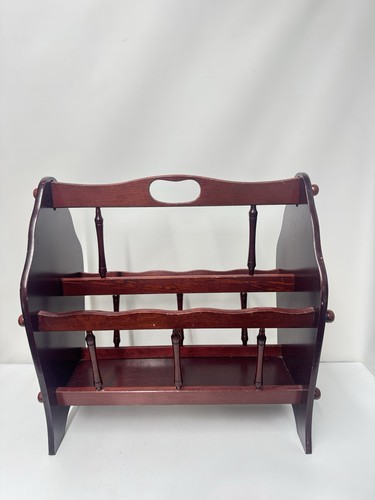 Vintage wooden magazine - wooden, rack