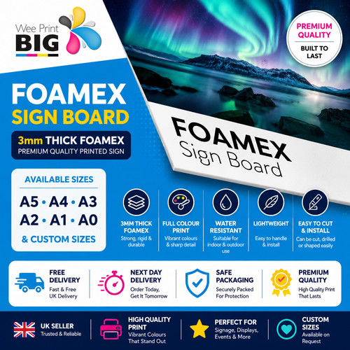 Foamex sign foam board - foamex,