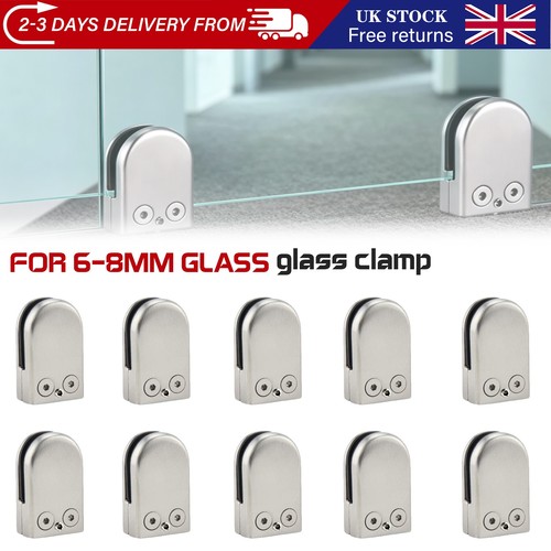 12pcs glass clamp bracket - glass,