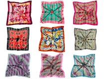 Ladies Girls Good Quality Square Satin Silk Scarf Scarves Neck Head Wrap Bandana