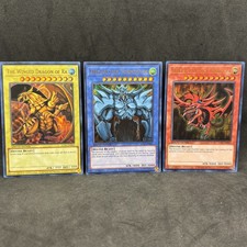 Yugioh - Obelisk/Slifer/Ra Egyptian God Card Promo Lot - Yugioh 25th Anniversary