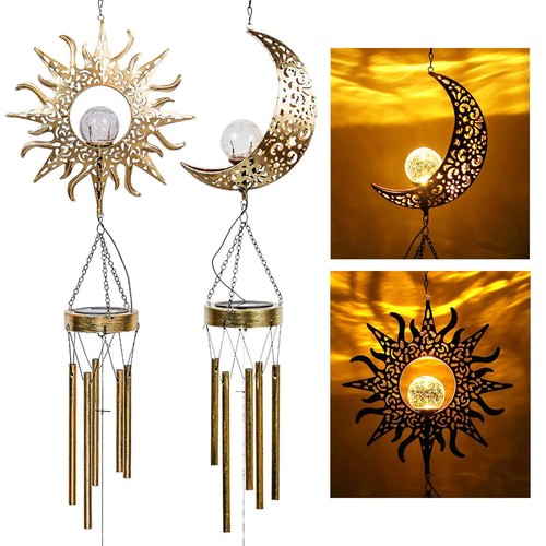 Solar hanging metal wind - solar, chime