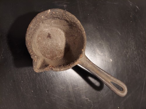 Antique cast iron ladle - antique,