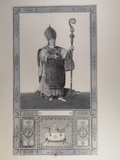 Print from 1926: Louis-Pierre Henriquel, Mgr de Latil, Archevêque de Reims (1827).