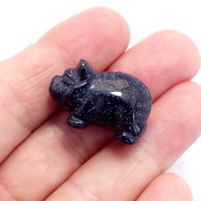 Gemstone Pig Hand Carved
