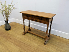 Rustic Oak Side Hall Console