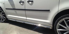 Side Bars + White LEDs For Mercedes Vito Viano SWB MWB 2014+ Stainless Tubes