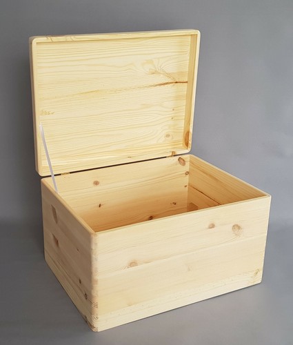 Large wooden box with - box, no