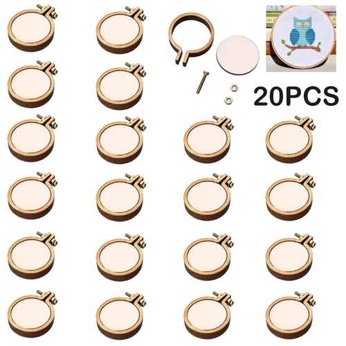 20pc mini embroidery hoop ring - mini,