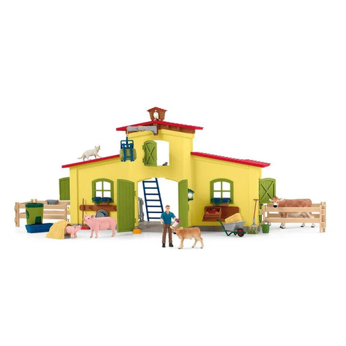 Schleich large farm with - large,
