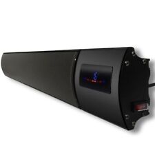 Electric Heater Infrared Radiant Ceiling/Wall Ip44+Remote Control Black 1800W