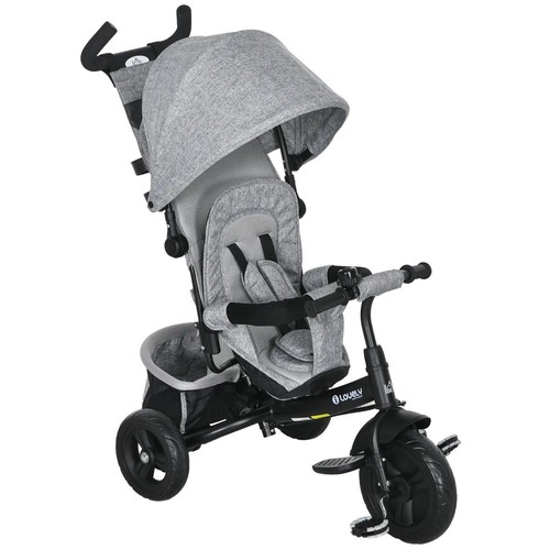 Homcom kids trike push - in,