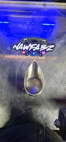 Tear drop tailpipe - 1.5",
