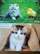 JAPANESE KITTENS AND CATS PICTURES 8 PHONECARDS  PETS  1990s FELINE