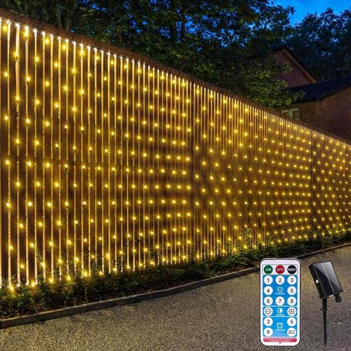 Solar net lights outdoor - solar, 3.6