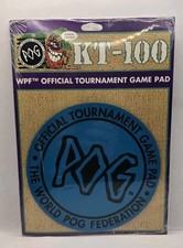 90s POG Original Official Pogs & Slammers Gaming Mat Game Pad Kt 100 New Blue 