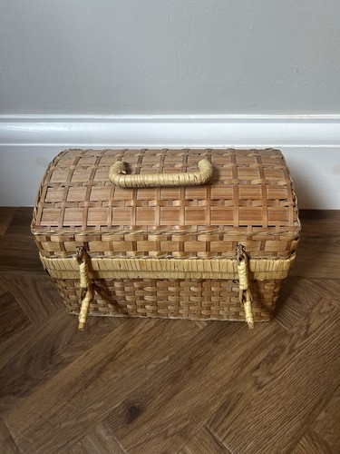 Vintage woven wicker rattan - vintage,