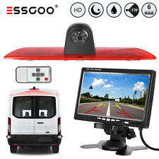 7 Monitor + Rear 3rd Brake Light Parking Reverse Camera For Ford Transit 350 MK8