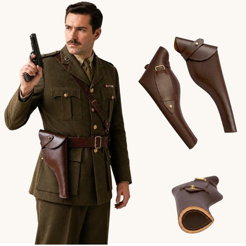 Leather gun holster - gun,