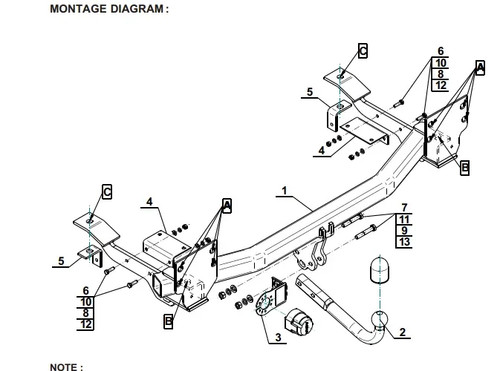 Swan neck tow bar for - for, land