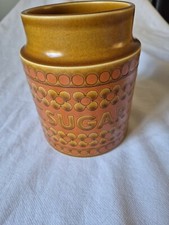 hornsea saffron  Sugar 70's storage jar Retro Original  Kitchen Style