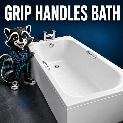 Twin grip handle bath - twin,