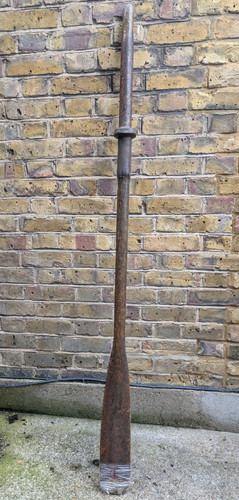Vintage wooden boat oar - boat,