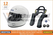 Hedtec H-Force Motorsport Helmet SA2020 & Schroth XLT Hans FHR & Posts FIA