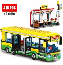 MOC LEGO Car: Passenger School Bus Station City Kids This is not OFFICIAL LEGO 