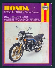 Honda CB250N CB400N Superdream (78-84) Haynes Manual Repair Book CB 250 400 FY11