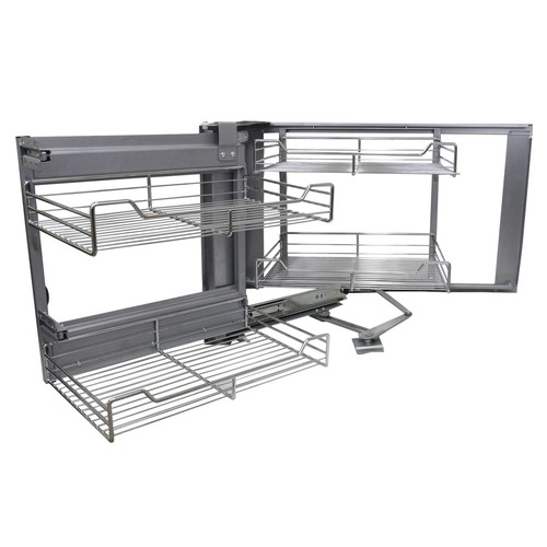 Corner pull out shelf - out,