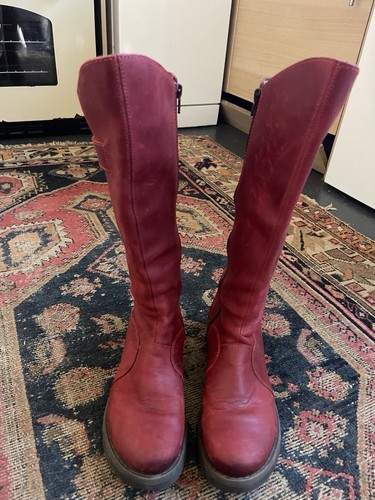 Fly london women red leather - red,