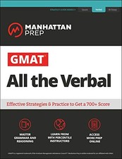GMAT All the Verbal: The