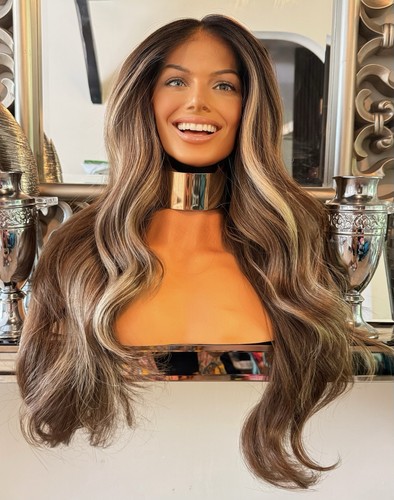 Human hair blend wig lace - hair,
