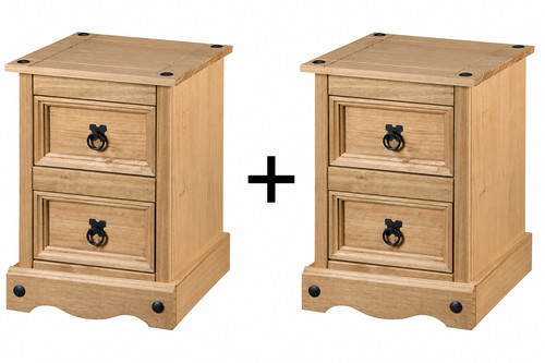 Corona bedside table drawer - bedside,