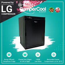CamperCool CR65 Litre 12/24v - Black Campervan Fridge Freezer with LG Compressor