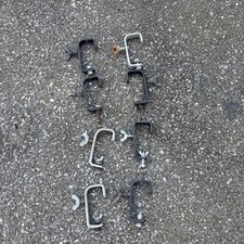 8x Hook Clamp Black 50mm /
