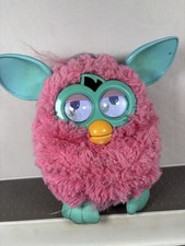 Hasbro Furby Boom 2012 Interactive Pet Toy Teal & Pink Cotton Candy Floss