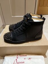 CHRISTIAN LOUBOUTIN SPIKES 2 boots black size 41.5 UK